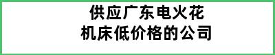 供应广东电火花机床低价格的公司