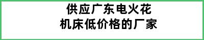 供应广东电火花机床低价格的厂家