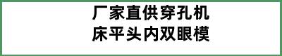 厂家直供穿孔机床平头内双眼模