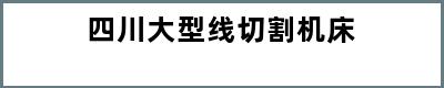 四川大型线切割机床