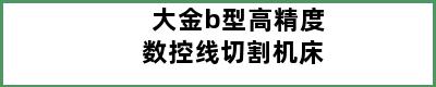 大金b型高精度数控线切割机床