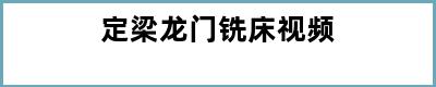 定梁龙门铣床视频