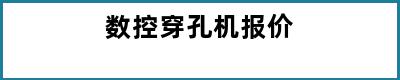 数控穿孔机报价