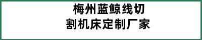 梅州蓝鲸线切割机床定制厂家