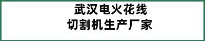 武汉电火花线切割机生产厂家