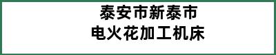 泰安市新泰市电火花加工机床