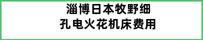 淄博日本牧野细孔电火花机床费用