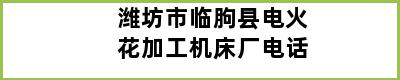 潍坊市临朐县电火花加工机床厂电话