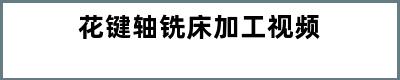 花键轴铣床加工视频