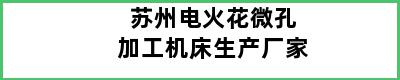 苏州电火花微孔加工机床生产厂家