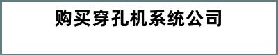 购买穿孔机系统公司