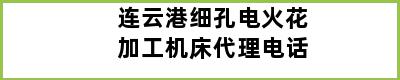 连云港细孔电火花加工机床代理电话