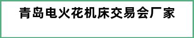 青岛电火花机床交易会厂家